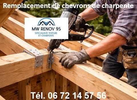neuilly sur seineRemplacement de chevrons de charpente a Neuilly sur Seine